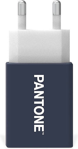 Lichtnetadapter met 1 USB poort, Blauw - Celly | Pantone