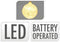 Lichtslinger/lichtsnoer - met 10 witte balletjes - op batterijen - 150 cm