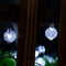 Lichtslingers 2 x 4,5 mtr. - Buitenshuis - 30LED per snoer - Zonne-energie Tuinverlichting met heldere kunstof bollen - Waterdicht - Crystal Ball Fairy Lights - met 8 standen - Warm Wit - Energieklasse A+++