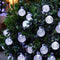 Lichtslingers 2 x 4,5 mtr. - Buitenshuis - 30LED per snoer - Zonne-energie Tuinverlichting met heldere kunstof bollen - Waterdicht - Crystal Ball Fairy Lights - met 8 standen - Warm Wit - Energieklasse A+++
