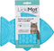 Lickimat Felix - Slowfeeder Voor De Kat - Tegen Schrokken - Kattenvoerbak - 22x16 cm Turquoise