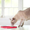 Lickimat Slomo - slowfeeder voor kat en kleine hond - tegen schrokken - rood