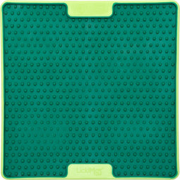 Lickimat Soother Pro Tuff - Slowfeeder Voermat 20x20 cm - Hondenvoerbak - Appelgroen