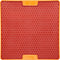 Lickimat Soother Pro Tuff - Slowfeeder Voermat 20x20 cm - Hondenvoerbak - Oranje