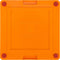 Lickimat Soother Pro Tuff - Slowfeeder Voermat 20x20 cm - Hondenvoerbak - Oranje