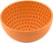 LickiMat Wobble - Hondenbak - Likmat / Anti-schrok / Slowfeeder voor Hond - Oranje - 16 cm