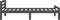 vidaXL - Bedframe - massief - grenenhout - donkergrijs - 90x200 - cm