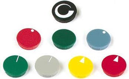 LID FOR 10mm BUTTON (GREY - WHITE LINE) (DK10GWS)