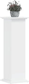 vidaXL - Plantenstandaard - 33x33x100 - cm - bewerkt - hout - wit