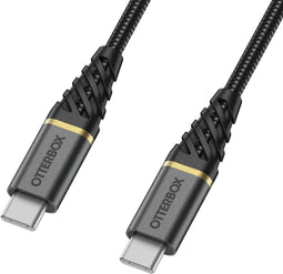 Otterbox Premium Cable - USB C-C 1M - Snellaadkabel 60W - Zwart
