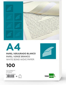 Liderpapel 31907, Laser-/inkjetprinten, A4 (210x297 mm), 100 vel, 90 g/m², Wit