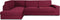 Bankbedekking Eysa JAZ Bordeaux 110 x 120 x 500 cm