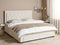 LIEVIN - Bed met opbergruimte - Crème - 180 x 200 cm - Fluweel