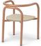 Liewood Baxter Kinderstoel 37x34x26cm - Natural/Tuscany Rose mix