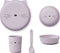 Liewood Brody Kinder serviesset - Bord, drinkbeker, kom en lepel - Cat Light Lavender