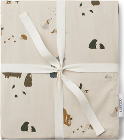 Liewood Carl Dekbedovertrek 140x200cm - Friendship Sandy Mix