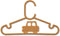 Liewood Falton kledinghanger met auto - 8 stuks - Golden caramel
