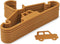 Liewood Falton kledinghanger met auto - 8 stuks - Golden caramel