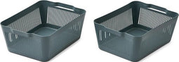Liewood Makeeva opbergmand / opberger - Large - 2 stuks - Walvis blauw