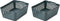 Liewood Makeeva opbergmand / opberger - Large - 2 stuks - Walvis blauw