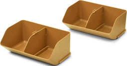 Liewood Rosemary stapelbare opbergbak - Medium - 2 stuks - Gouden caramel