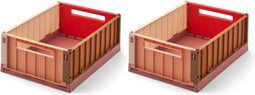 Liewood Weston storage box- 2 stuks - Small - Dusty rasberry multi mix