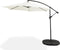 LIFA GARDEN Vulbare verzwaringstegels - Voetstuk voor hangende parasol in zwart - Te vullen met zand of water tot 50 kg - Weerbestendig - 100 x 100 x 8 cm