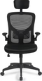 Lifa Living Bureaustoel Liverpool - 116,5-126,5 x 63 x 60,5 cm - Zwart