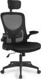 Lifa Living Bureaustoel Liverpool - 116,5-126,5 x 63 x 60,5 cm - Zwart