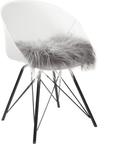 Lifa Living Stoelkussen van IJslands schapenvacht - Grijs