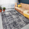 Lifa Living - Vloerkleed - Grijs Tinten - Synthetisch Wol - Vintage - Patchwork - 80 x 150 cm