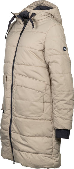 Life Line Howitt Fake Down Parka Dames Beige Maat S