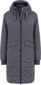 Life Line Howitt Fake Down Parka Dames Grijs Maat Xl