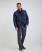 Life Line Jervis Padded Flannel Shirt Heren Blauw/zwart Maat L