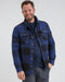 Life Line Jervis Padded Flannel Shirt Heren Blauw/zwart Maat L
