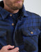 Life Line Jervis Padded Flannel Shirt Heren Blauw/zwart Maat L
