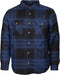 Life Line Jervis Padded Flannel Shirt Heren Blauw/zwart Maat L