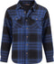 Life Line Jervis Padded Flannel Shirt Heren Blauw/zwart Maat M