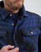 Life Line Jervis Padded Flannel Shirt Heren Blauw/zwart Maat M