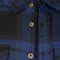 Life Line Jervis Padded Flannel Shirt Heren Blauw/zwart Maat M