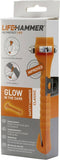 LifeHammer HCGO1QCSBX Classic Glow Noodhamer Glasbreker, Riemsnijder Bus, Vrachtwagen, Auto, SUV, Van, Camper (l x b x