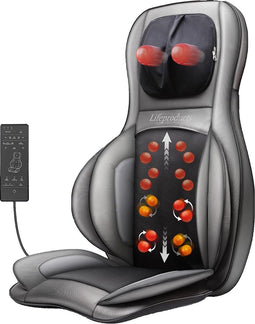 Lifeproducts Shiatsu Massagestoel - Massagekussen - Massage Apparaat- Elektrisch Nekmassage Apparaat - Massage Apparaten - Nek Rug en Schouder Massage Apparaat - Massageapparaten met Infrarood Verwarming