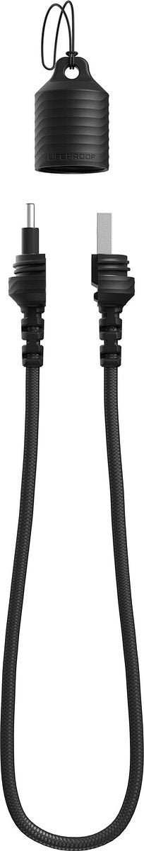 LifeProof LIFEACTÍV USB-A naar USB-C Kabel - 0.38m - 3A -Zwart