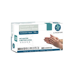 Lifestar Handschoenen Vinyl Poedervrij Small 100 stuks