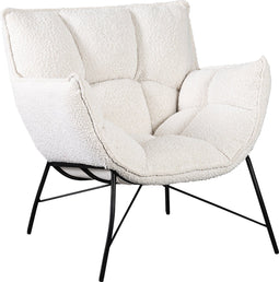 lifestyle fauteuil Jena ecru | Teddy stof