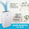 Lifetime Air Mobiele Airco - Airconditioning, Luchtontvochtiger en Ventilator - Luchtkoeler met Afvoerslang - Aircooler 65dB - Air Conditioner tot 78m2 - Afstandsbediening en Timer - 12000BTU