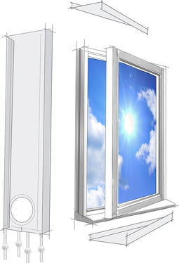Lifetime Air Raamafdichtingskit Mobiele Airco - Raam en Deur - Universeel - 220 x 30cm