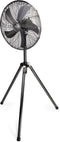 Lifetime Air Statiefventilator - 230V - Hoogte 125-145 CM - Driepoot Statief - 3 Snelheden - Oscillerende Functie - Kantelbaar - Zilver