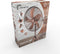 Lifetime Air Statiefventilator - 230V - Hoogte 125-145 CM - Driepoot Statief - 3 Snelheden - Oscillerende Functie - Kantelbaar - Koper