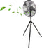 Lifetime Air Statiefventilator - 230V - Hoogte 125-145 CM - Driepoot Statief - 3 Snelheden - Oscillerende Functie - Kantelbaar - Zilver